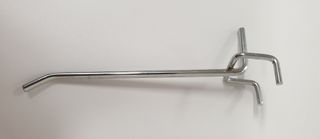 Pegboard Hook Standard Duty 3.75mm L100mm Chrome