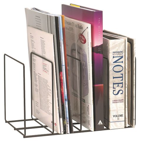 Marbig Book/Magazine Rack Desk Accessory Black
