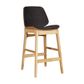 Lisbon Bar Stool H670mm Timber Legs PU Seat & Back