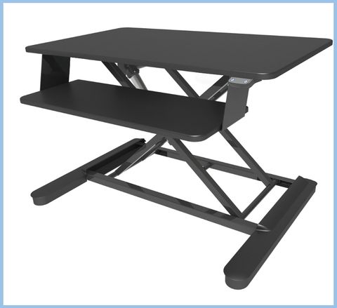 Maxishift Electric Sit-Stand Desktop Convertor. Black.