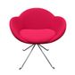 Orbit Visitor Chair, 4leg Chome, Black or Red 110kg