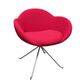 Orbit Visitor Chair, 4leg Chome, Black or Red 110kg