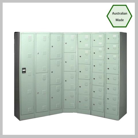 Steel Lockers - Flat Top - 1800mm high - Australian Made