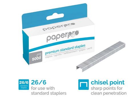 Paperpro Staples 26/6 Box of 5000 staples