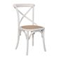 Crossback Dining Chair Rattan Seat
