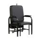 Folding Lounge Sickbay Chair/Bed Black vinyl 120kg