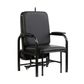 Folding Sickbay Lounge Chair/Bed Black Vinyl 120kg