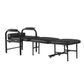 Folding Lounge Sickbay Chair/Bed Black vinyl 120kg