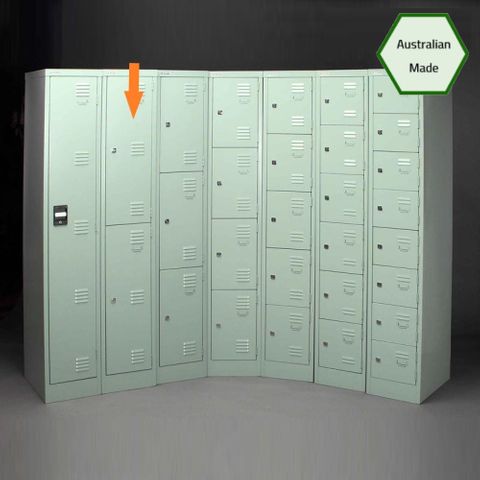 Locker 2 Tier H1800xW380xD457mm Keylocking