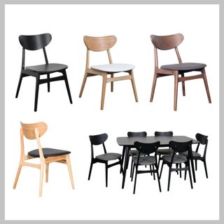 Finland Dining Chair Timber Frame Veneer Back & Seat