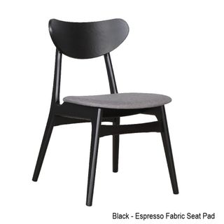 Finland Dining Chair Timber Frame Fabric Seat Pad