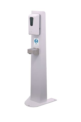 Sanitiser station stand dispenser and gel