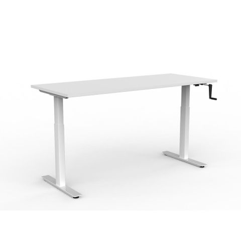 Agile Windup 1800x800mm Sit-Stand complete L2 Top