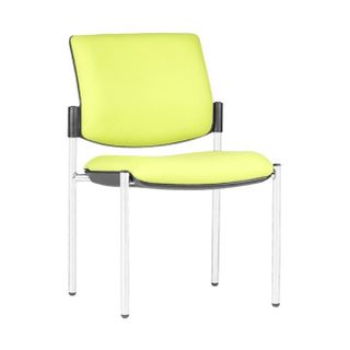 Maxi 4 Leg Chair Chr Legs, Uph. Seat/Back 120kg House