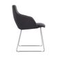 Oscar Visitor Chair Sled Base upholstered 130kg Charcoal