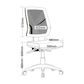 Vesta HB Mesh Back Task Chair 3L 130kg House Fabric