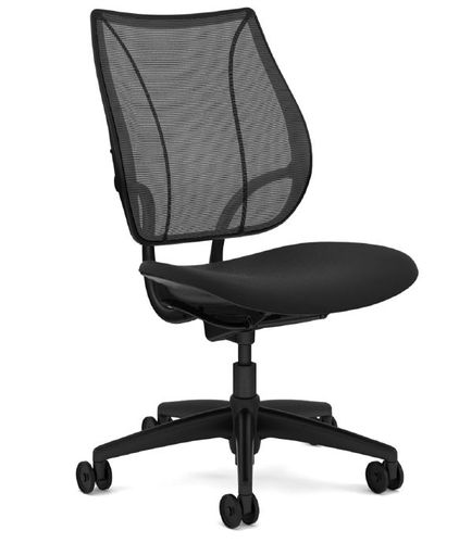 Humanscale Liberty Chair, No arms, Mesh oxygen black