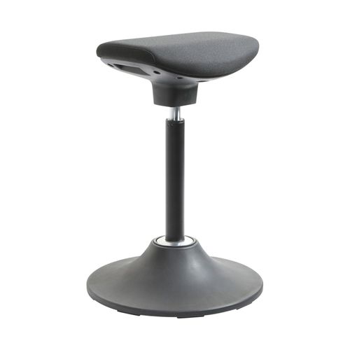 Pergo Vee 4D stool Black frame Black fabric seat 150kg