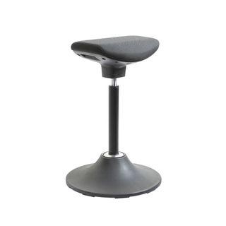 Pergo Vee 4D Stool Blk Frame Blk Vinyl Seat 150kg