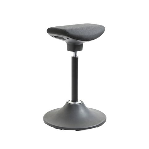 Pergo Vee 4D stool Black frame Black vinyl seat 150kg