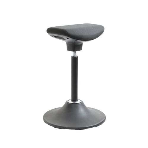 Pergo Vee 4D stool Black frame Black vinyl seat 150kg
