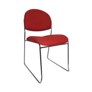 Rod Visitor Chair No Arms Chrome Frame 150kg F1