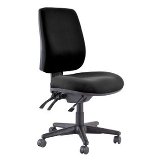 Roma High Back Chair No Arms. 3L 140kg Black