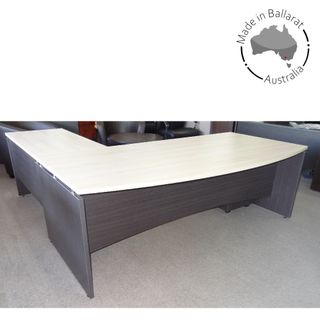 Mason Desk Shell Bow 2100x900/1050 & Return L1200xD600 L1&L2