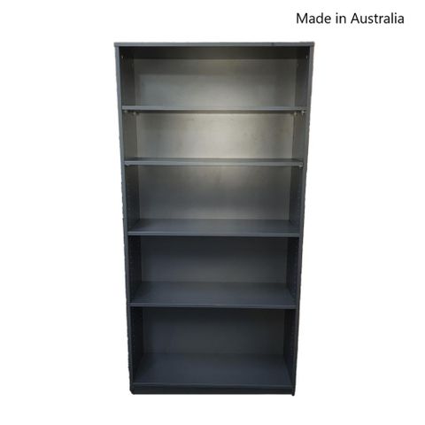 Bookcase Solid Back 18mm H1800xW900xD320mm 4Sh L1