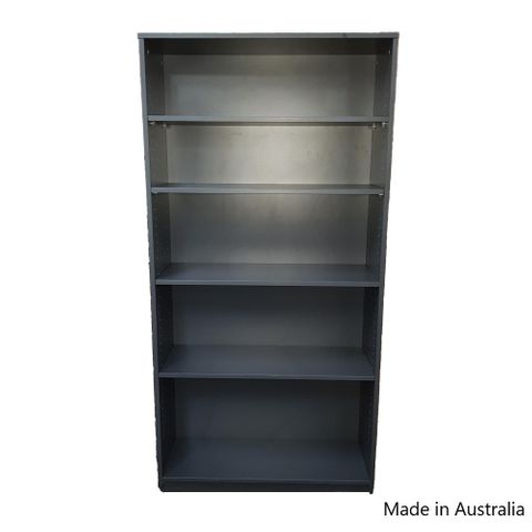 Bookcase Solid Back 18mm H1800xW900xD320mm 4Sh L1