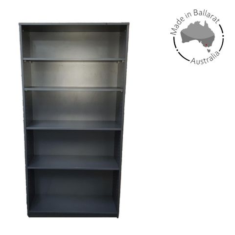 Bookcase Solid Back 18mm H1800xW900xD320mm 4Sh L1