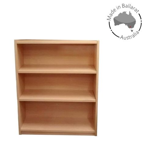 Bookcase Solid Back 18mm H1200xW900xD300mm 2Sh L1