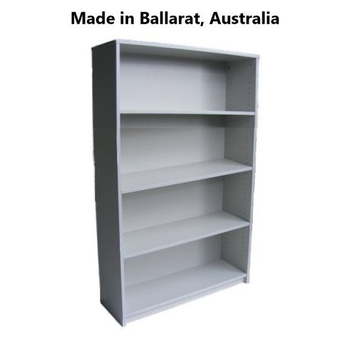 Bookcase Solid Back 18mm H1500xW900xD300mm 3Sh L1