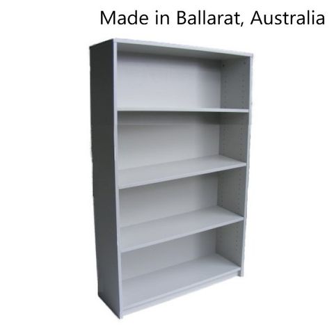 Bookcase Solid Back 18mm H1500xW900xD300mm 3Sh L1