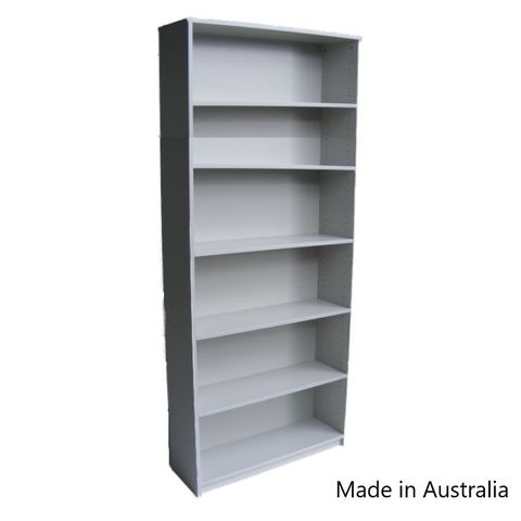 Bookcase Solid Back 18mm H2100xW900xD300mm 5Sh L1