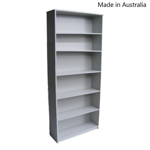 Bookcase Solid Back 18mm H2100xW900xD300mm 5Sh L1