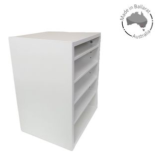 Desktop Sorter 18mm W371xH485xD300mm, 4x Adj Shelves L1