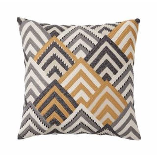 Aldo Cushion 50x50cm Cotton Embroidery  Dijon