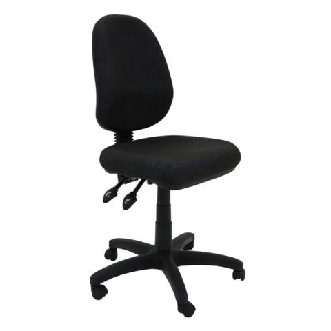 EG100CH HB Task Chair No Arms 3L Black 130kg