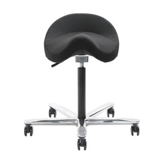 Norj 4D Saddle Stool 150kg  Vinyl: Black