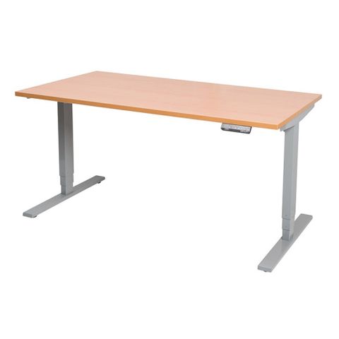 Vertilift Electric Desk L1200xD800mm 2Leg700 Wht Fr L2