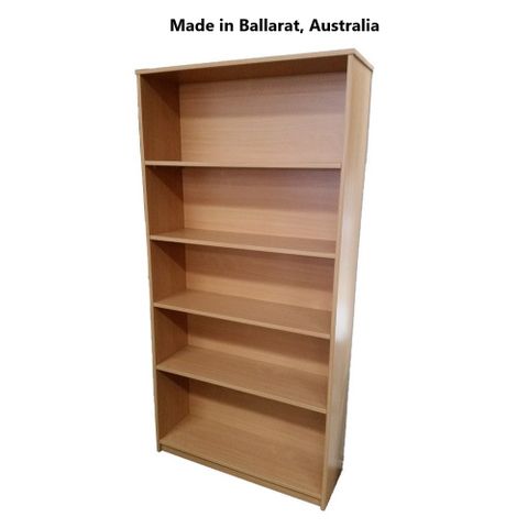 Bookcase Solid Back 18mm H1800xW900xD320mm 4Sh L2