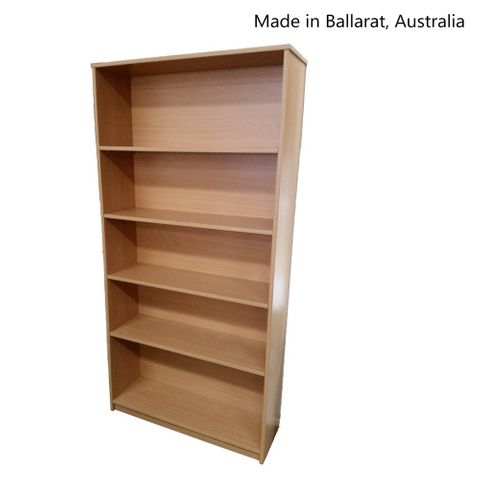 Bookcase Solid Back 18mm H1800xW900xD320mm 4Sh L2