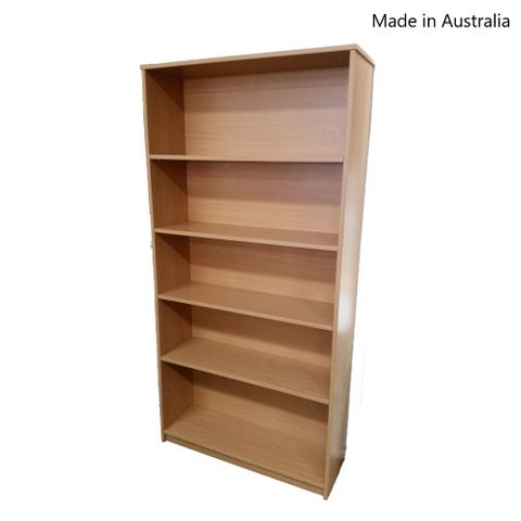 Bookcase Solid Back 18mm H1800xW900xD300mm 4Sh L2