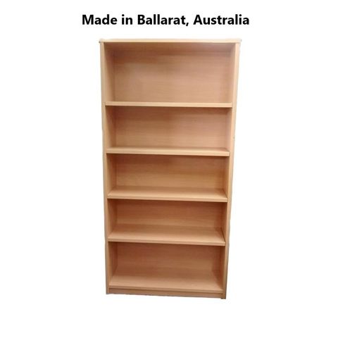 Bookcase Solid Back 18mm H1800xW900xD300mm 4Sh L2