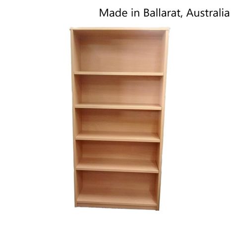 Bookcase Solid Back 18mm H1800xW900xD300mm 4Sh L2