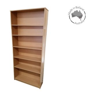 Bookcase Solid Back 18mm H2100xW900xD300mm 5Sh L2