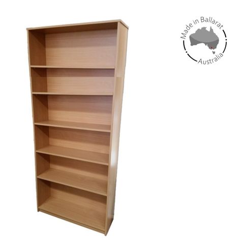 Bookcase Solid Back 18mm H2100xW900xD300mm 5Sh L2