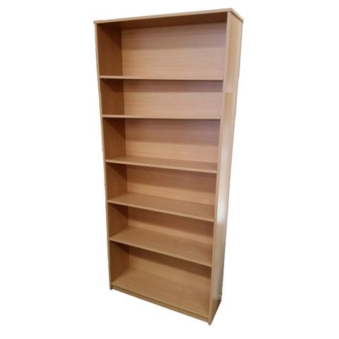 Bookcase Solid Back 18mm H2100xW900xD300mm 5Sh L2