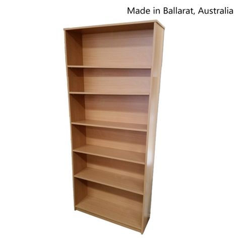 Bookcase Solid Back 18mm H2100xW900xD300mm 5Sh L2